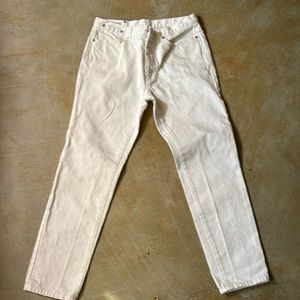 Dries Van Noten white jeans